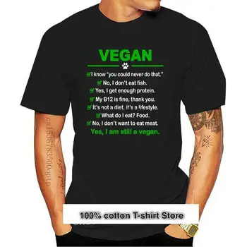Camiseta vegana para hombres, camisa divertida de 