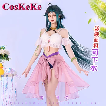 CosKeKe Xiao косплей аниме игра Genshin въздействие костюм прекрасен сладък летен плаж бански жени парти ролева игра облекло S-XL