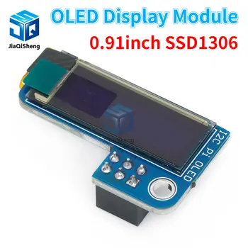 0.91inch OLED 128x32 I2C IIC SSD1306 Син OLED дисплей модул за RPI Raspberry Pi 1, B+, Pi 2, Pi 3 и Pi Zero