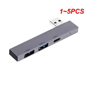 1 ~ 5PCS 3 в 1 USB-C HUB за компютърни аксесоари Универсален компактен USB2.0 / USB3.0 докинг станция Plug and Play Високоскоростен USB