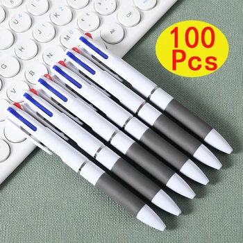 100Pcs многоцветни химикалки 3 цвята мастило писалка 0.7mm химикалка многоцветни химикалки пластмасови химикалки