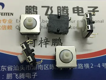  10PS / лот Япония B3W-4050 запечатан водоустойчив и прахоустойчив сензорен превключвател 12 * 12 * 7.3 квадратен бутон за глава 4 фута