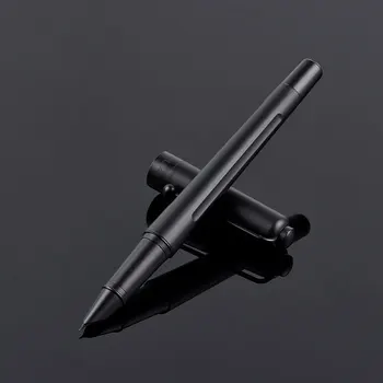 2023 Ново пристигане Матово черно 0.28mm EF Nib Fountain Pen 1.2mm Bent Nib Калиграфия Метални химикалки за писане на офис училищни пособия