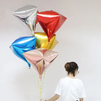 24inch 4D фолио диамантени балони триизмерно бижу балон Свети Валентин Globos рожден ден парти сватбена украса 12pc / партида