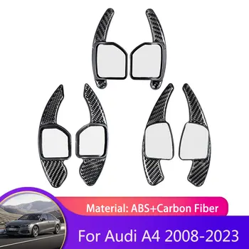 2x ABS гребло за волан за Audi A4 B8 B9 2008 ~ 2023 Преди и след фейслифта DSG Shift Gear Paddle Shifter Автомобилен стайлинг