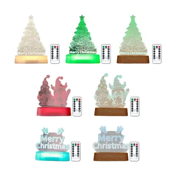 3D настолна лампа акрилна USB лампа миниатюрни стоящи декоративни занаяти LED нощна светлина за партита Начало Спалня Празнични фестивали