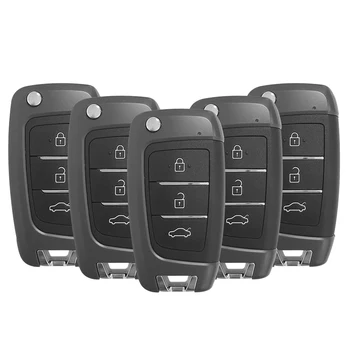 5Pcs KEYDIY B25 Универсален ключ за кола с 3 бутона B-серия за KD900 KD900+ URG200 -X2 Mini за