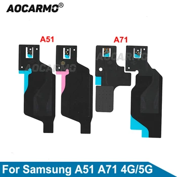 Aocarmo За Samsung Galaxy A51 A71 4G / 5G SM-A5160 A7160 Безжично зареждане индукционна бобина NFC модул Flex кабел резервни части