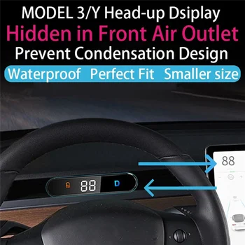 Car HUD Head-Up дисплей за Tesla Model 3 Модел Y Dashboard Специализирана електроника Digital