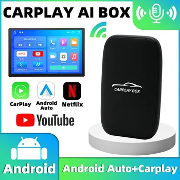 CarPlay Android Smart AI TV Box Portable Wireless Android Auto CarPlay YouTube Netflix TV Box За OEM кабелна CarPlay Radio