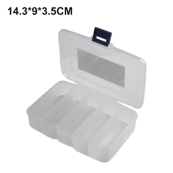  Case винтове кутия инструмент 14.3 * 9 * 3.5 см кутия занаятчийски организатор IC съхранение PP пластмаса малка част контейнер инструмент винтове трайни
