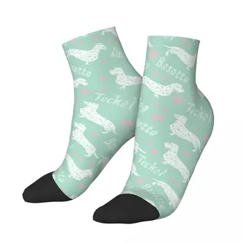 Dachshund куче модел чорапи кратко уникални случайни дишащи възрастни глезена чорапи