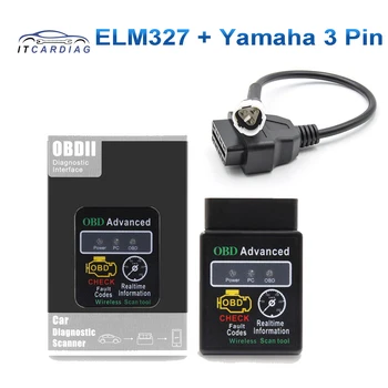 ELM327 V1.5 за Yamaha y15 3PIN към 16PIN Bluetooth за Android OBD2 мотоциклет EFI мотоциклет за Honda OBD 2 кабел ELM 327 Fault