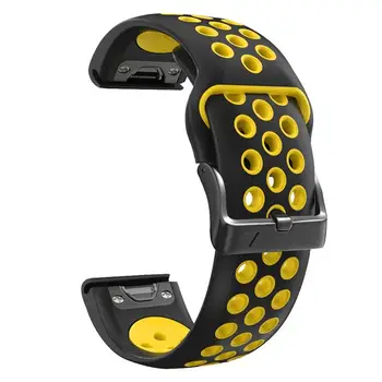 HAODEE Sport силиконови каишки за часовници Band Quick Release гривна за Garmin Fenix 6X 6 Pro 5X 5 Plus 3HR 935 945 Маншет 22