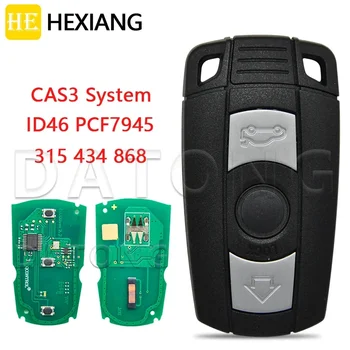 HE Xiang Автомобилен дистанционен ключ за BMW X5 X6 Z4 1/3/5/7 Серия CAS3 Система ID46 PCF7945 315 434 868 MHz Автоматично интелигентно управление Замяна 