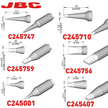 JBC Съвет Оригинални съвети за запояване C245 Серия Професионални безоловни отоплителни заваръчни инструменти за JBC запояваща станция T245 дръжка