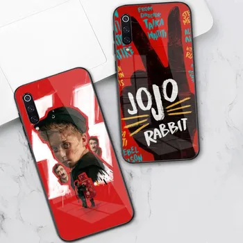Jojo Заек филм телефон случай за Xiaomi 13 12 11T 10 9 Redmi бележка 12 11 10 10S Pro черен PC стъкло телефон капак