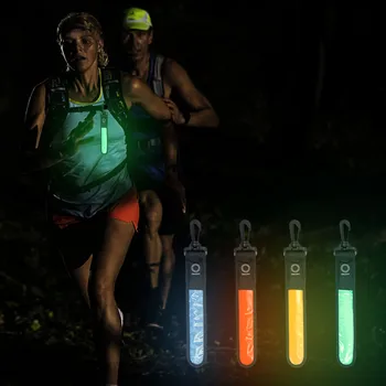 LED отразяваща каишка чанта висулка висока видимост безопасност светеща каишка Tag бързо бавно дълго осветление открит спорт езда нощ