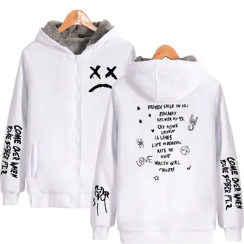 Lil Peep Jacket Hoodies Koop Мъжки суичъри Пуловери с качулка Мъжки / Дамски Sudaderas Cry Baby Men Streetwear Палто Tops