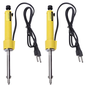 LUDA 2X Eu Plug Електрически вакуум спойка издънка заваряване Разпояване помпа / поялник / отстраняване спойка желязо писалка