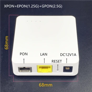 Minni ONU English 68MM XPON EPON1.25G/GPON2.5G G/EPON ONU FTTH модем G/EPON съвместим рутер Английска версия ONU MINI68*68MM