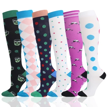 MOJITO 1 чифт компресионни чорапи за жени и мъже 20-30 mmHg компресионни чорапи за медицински сестри, пътуване, бягане