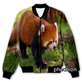 phechion нови мъже / жени животински модел 3D отпечатани случайни яке мода улично облекло мъже хлабав спортно яке & палто Q175