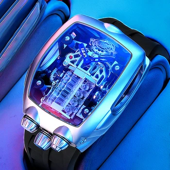 PINDU двигател ръчен часовник механичен сапфир механичен часовник Seiko механично движение спортен автомобил и часовник класическа комбинация