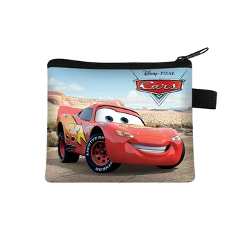 Pixar Cars Светкавица McQueen монета чанта момчета момичета чанта за съхранение Жена пазаруване преносим монета чанта портфейл ID кредитна карта чанта подарък