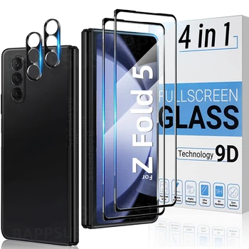 Screen протектор за Samsung Galaxy Z Fold 5 4 3 Fold4 Fold3 Анти-надраскване закалено стъкло камера обектив защитно фолио за ZFold5