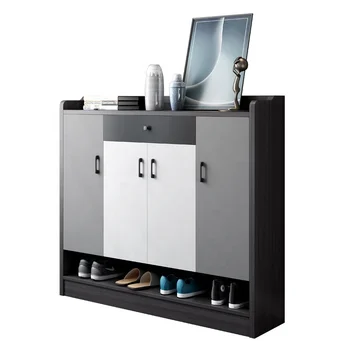 Storage Cabine Sample Living Room Stand Design Modern Wood Narrow Organizer Shelf Shoe Racks For Sale