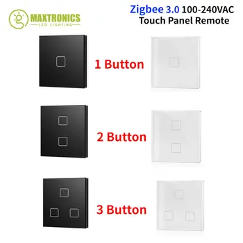 Tuya Zigbee 100-240VAC 1/2/3 бутон сензорен панел дистанционен модул Превключвател за кодиране на сензора за близост Изберете адреси за LED светлини
