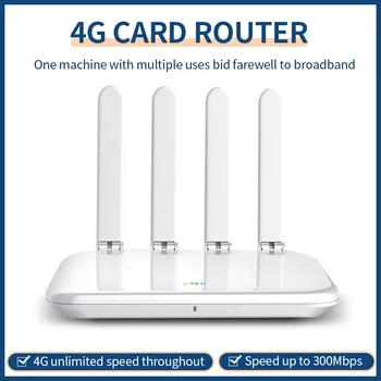 WiFi рутер 4G 300Mbps за домашна SIM карта 4 антена 300M Ethernet WAN LAN EC200TEUHA модем 32 потребител с B8 B20 B28