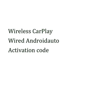 Wireless CarPlay Активиране Androidauto лиценз код за Android10 екран Вместо carplay dongle