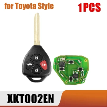 Xhorse XKTO02EN Универсален проводник дистанционно ключ Fob Flip 4 бутона резервни части за Toyota стил за VVDI ключ инструмент
