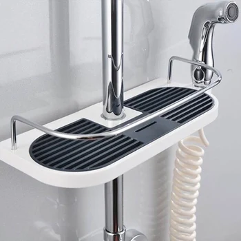 Баня рафт хром баня притежателя шампоан тава душ главата притежателя душ съхранение правоъгълник багажник ABS пластмаса номер на модела
