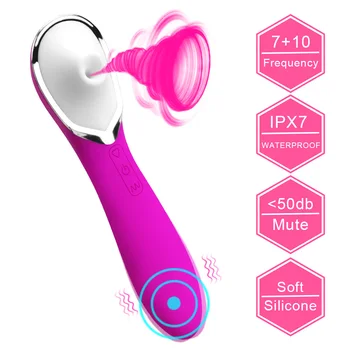 вагина смучене вибратор орално издухване изсмукване клитор стимулатор секс играчки за жени 7 скорост вибрация + 10speed смучене