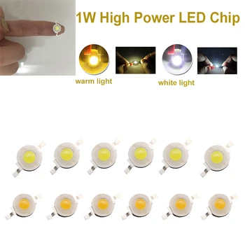  висока мощност LED лумен лампа мъниста 1W бяла топла светлина светодиоди крушка светлина излъчващи диоди SMD чип източник на светлина за Blubs прожектор