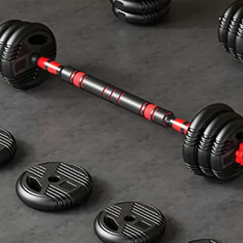 Дъмбел разширение бар конектор приставка Вдигане на тежести аксесоари сила гира дръжка за фитнес спорт тренировка