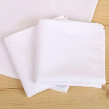 Елегантна дантела Бели ханкита Деликатни меки памучни ханки за жени Миди Дантелени ръбове Дамски памучни носни кърпички Жени