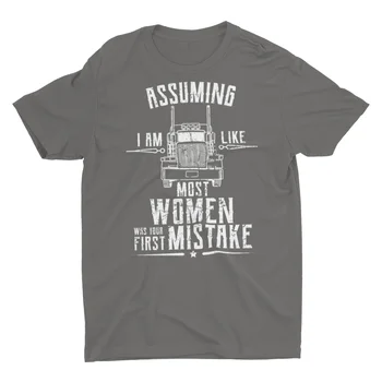 Жена шофьор на камион Жена Trucker T Shirt