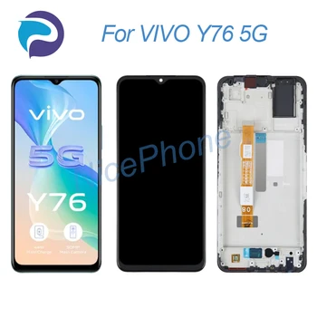 за VIVO Y76 5G LCD екран + сензорен дигитайзер дисплей 2408 * 1080 V2124 за VIVO Y76 5G LCD екран