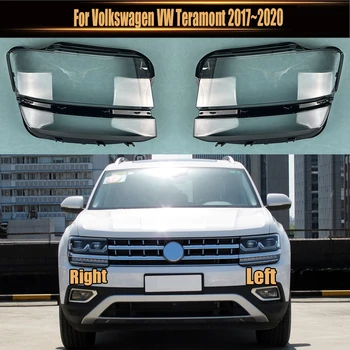 За Volkswagen VW Teramont 2017~2020 Обвивка на обектива на фаровете Прозрачен капак на фара Сменете оригиналния абажур плексиглас