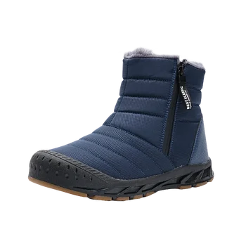 зима 2024 нови сгъстени нехлъзгащи се топли ботуши за сняг голям размер студоустойчиви високи памучни обувки ботуши Двойка стил