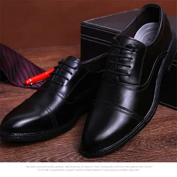 италиански обувки мъжки бизнес официални обувки мъже кожа парти офис брог обувки мъже сапатос оксфорд hombre sapato masculino social