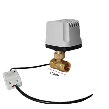  контрол водоустойчив електрически сферичен кран 220V безжичен дистанционен WiFi интелигентен превключвател нормално затворен ангренажен клапан чист меден клапан