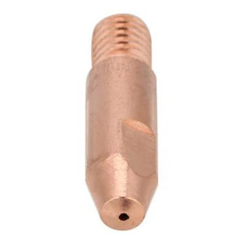 Меден контактен накрайник M6 За Binzel 24KD MIG / MAG заваръчна горелка 0.8 / 1.0 / 1.2mm Висококачествени трайни медни контактни части за заваръчни инструменти