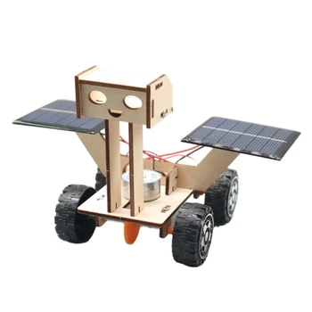 Мини слънчева кола DIY сглобяване на комплект играчки STEM научни комплекти DIY слънчево задвижвано превозно средство