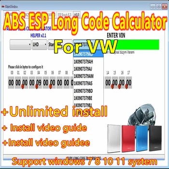 Най-новото за VW ABS ESP Long Code Calculator Helper MK60EC1 ABS ESP Long Code Calculator software+ unlimited install+ install vide
