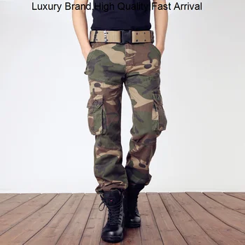 Нова 2023 Ежедневни военни камуфлажни панталони тактически мъже джогър товар открит туризъм камуфлаж панталони плюс размер